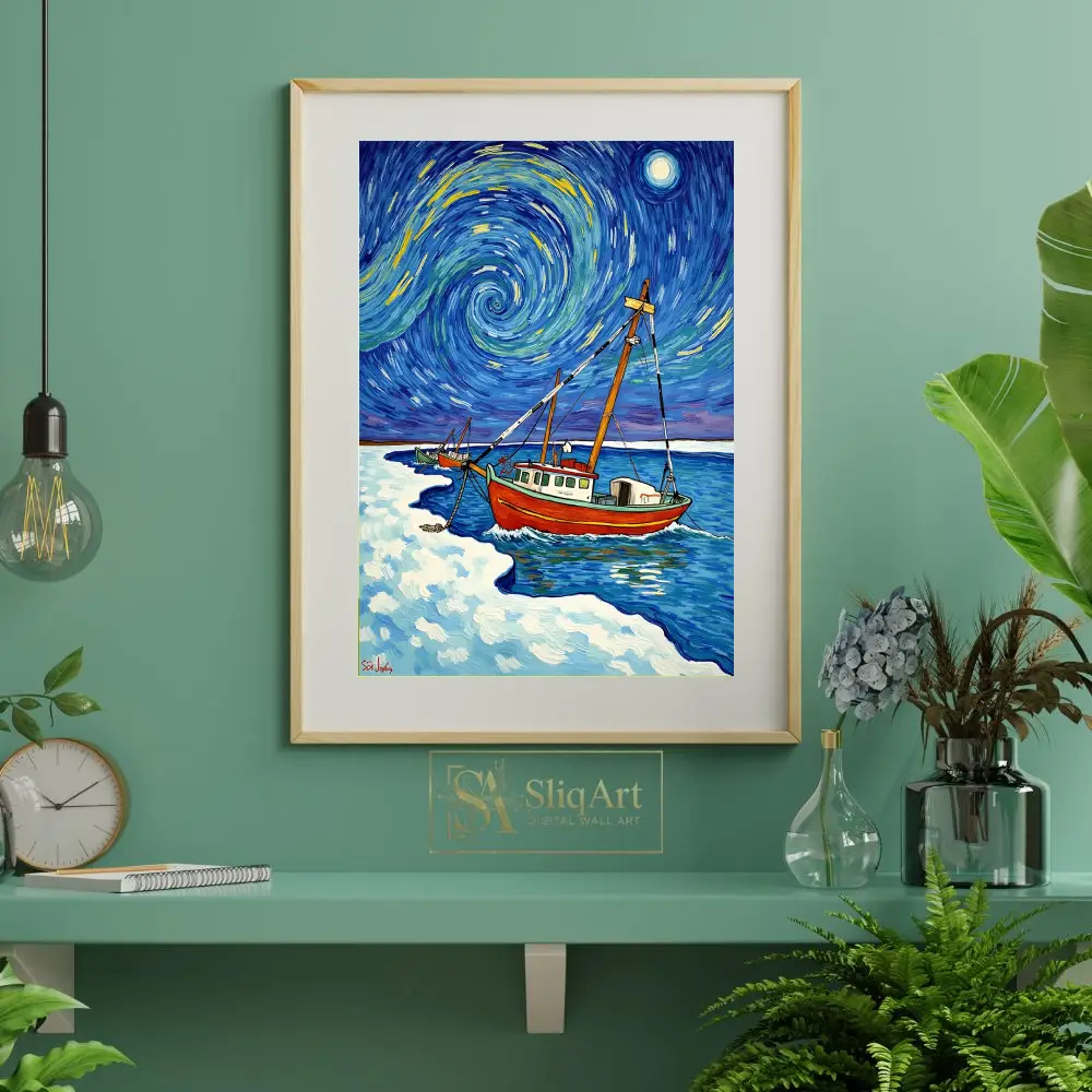NAU-fishing-painting-with-night-sky-106-06 NAU fishing painting with night sky 106