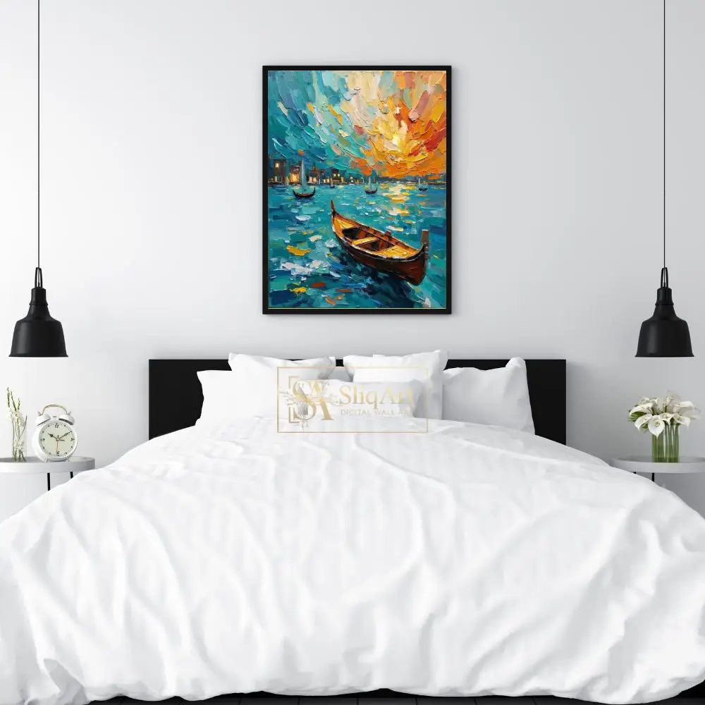 NAU-golden-harbor-impasto-coastal-city-art-377-02 NAU golden harbor impasto coastal city art 377