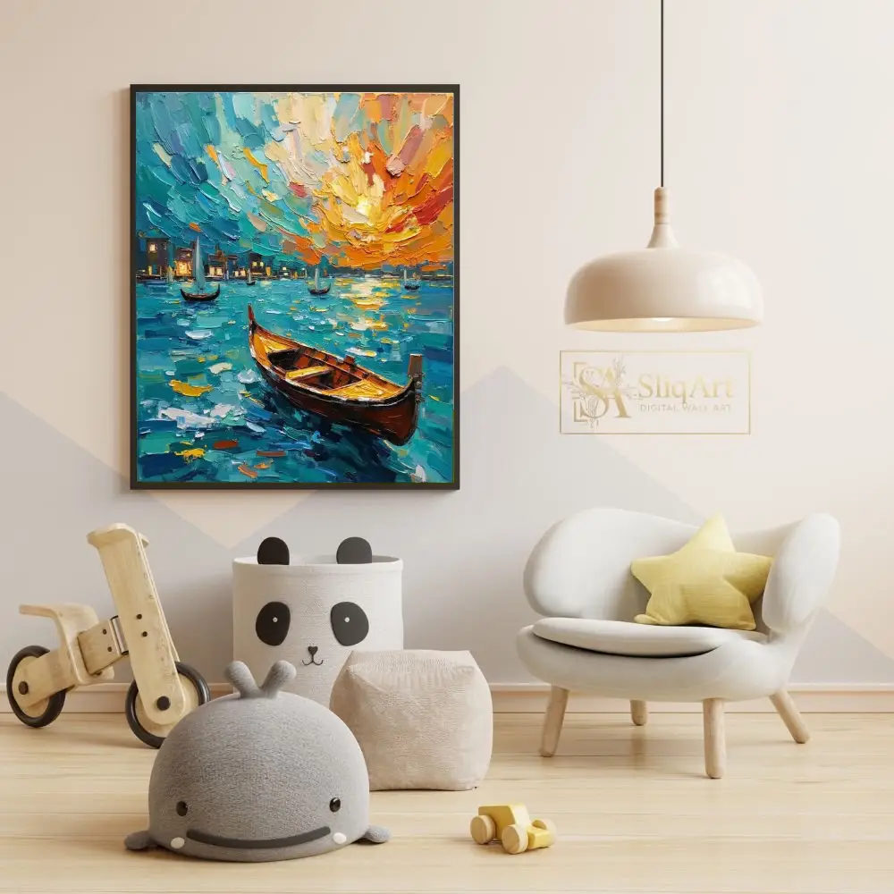 NAU-golden-harbor-impasto-coastal-city-art-377-05 NAU golden harbor impasto coastal city art 377