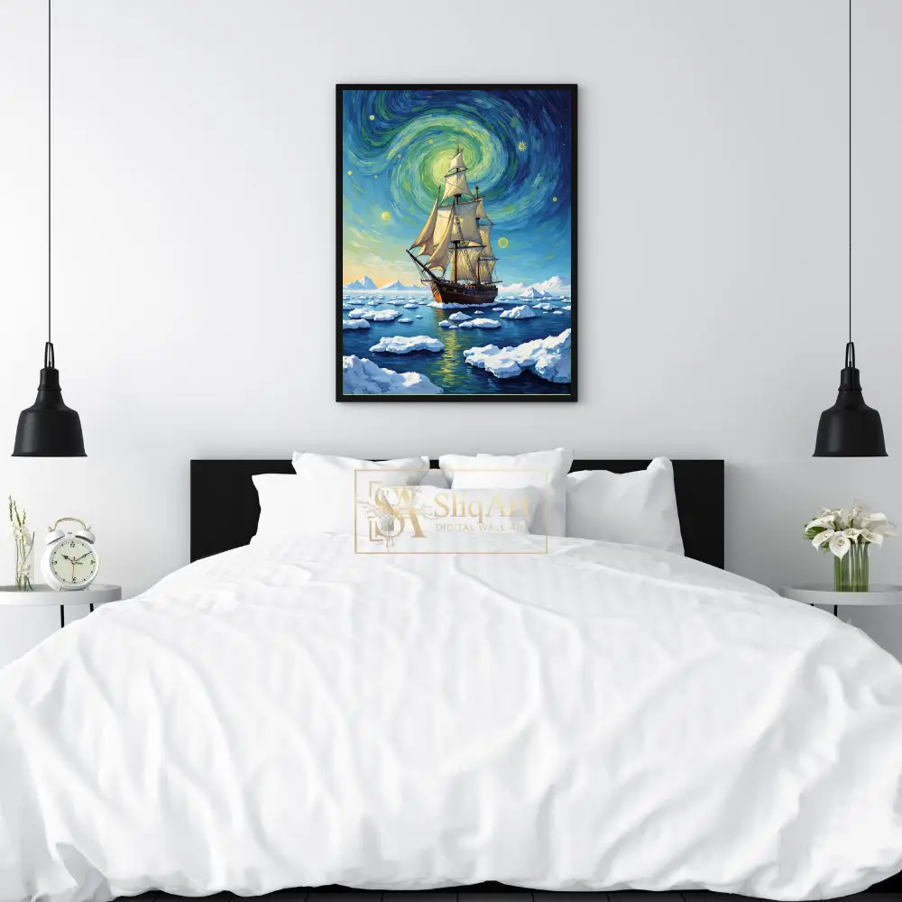 NAU-golden-sail-ship-on-icy-sea-116-02 NAU golden sail ship on icy sea 116