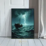 NAU in stormy ocean 035