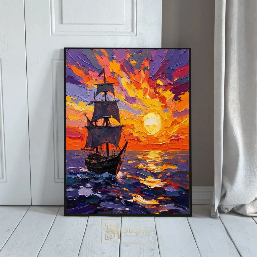 NAU-inferno-horizon-impasto-galleon-digital-art-print-386-01 NAU inferno horizon impasto galleon digital art print 386
