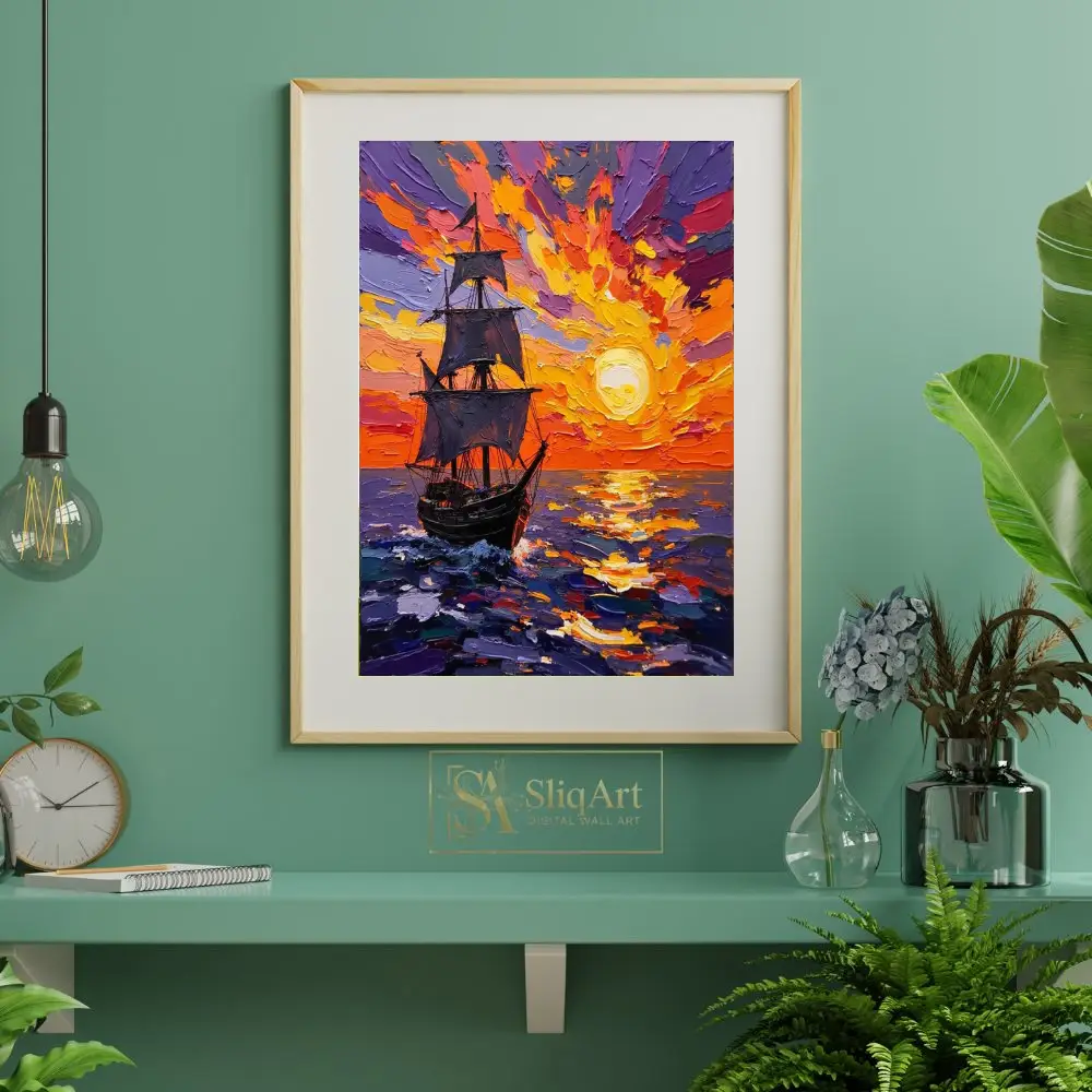 NAU-inferno-horizon-impasto-galleon-digital-art-print-386-06 NAU inferno horizon impasto galleon digital art print 386