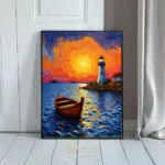 NAU lighthouse sunset 139