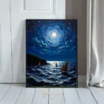 NAU midnight moon on the water 141