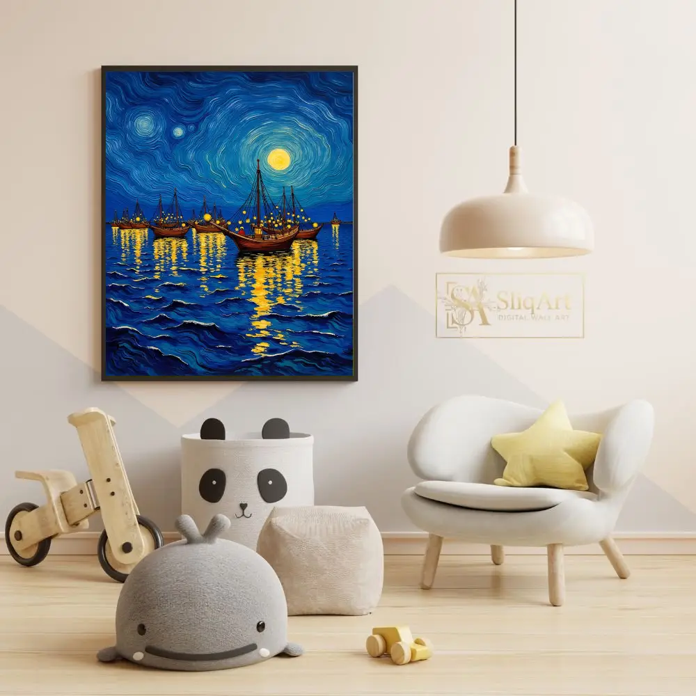 NAU-moonlit-ocean-with-sailing-ships-159-05 NAU moonlit ocean with sailing ships 159