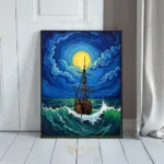 NAU moonlit sailboat 162