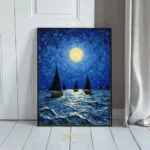NAU moonlit sailboats 163
