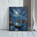 NAU moonlit serenade impasto venice gondola art. 396