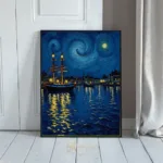 NAU mysterious nighttime harbor scene 171