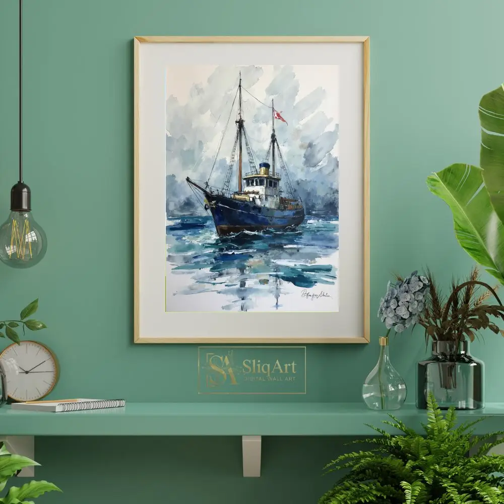 NAU-nordic-mariner-impasto-fishing-schooner-art-398-06 NAU nordic mariner impasto fishing schooner art 398
