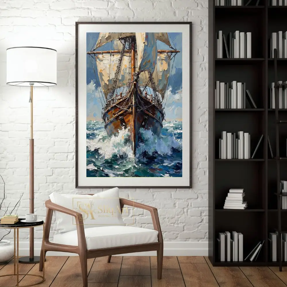 NAU-oceans-might-impasto-tall-ship-403-04 NAU oceans might impasto tall ship 403