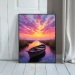 NAU on river at sunset 055