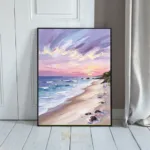 NAU pastel dreams impasto beach sunset digital art print 404