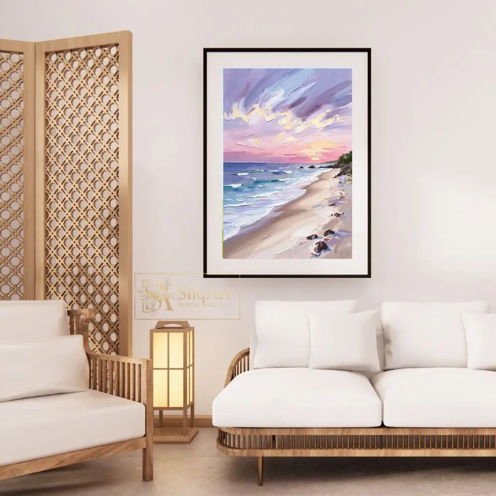 NAU-pastel-dreams-impasto-beach-sunset-digital-art-print-404-03 NAU pastel dreams impasto beach sunset digital art print 404