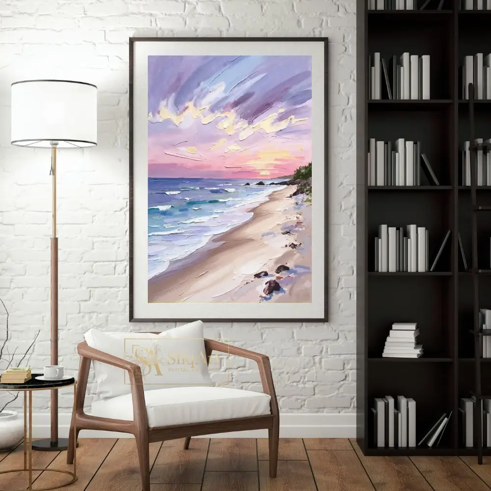 NAU-pastel-dreams-impasto-beach-sunset-digital-art-print-404-04 NAU pastel dreams impasto beach sunset digital art print 404