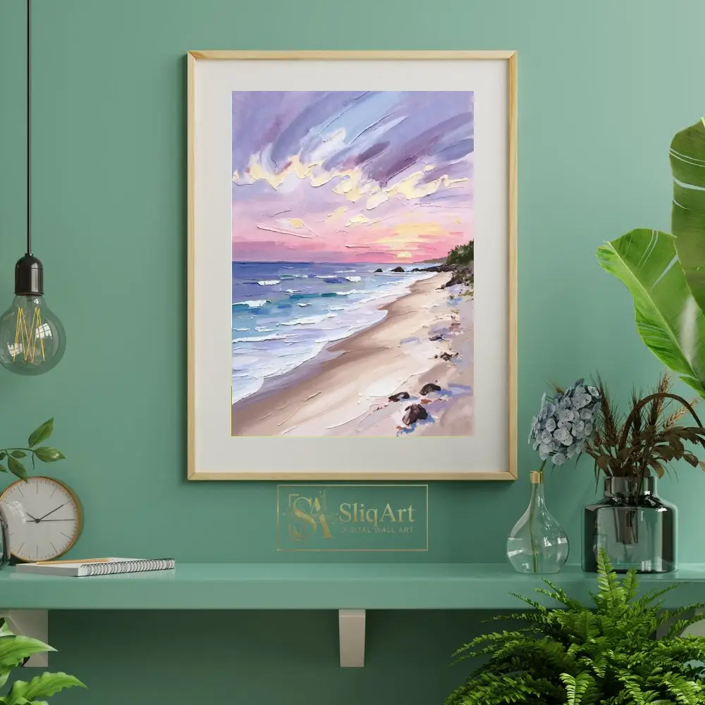 NAU-pastel-dreams-impasto-beach-sunset-digital-art-print-404-06 NAU pastel dreams impasto beach sunset digital art print 404