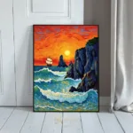 NAU rocky beach sunset 194