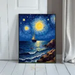 NAU sailboat in ocean at night 201