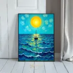 NAU sailboat sunset seascape 218
