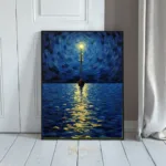 NAU sailing at night with moon and stars 220