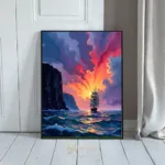 NAU sailing ship in sunset 224