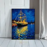 NAU ship sailboat night time 248