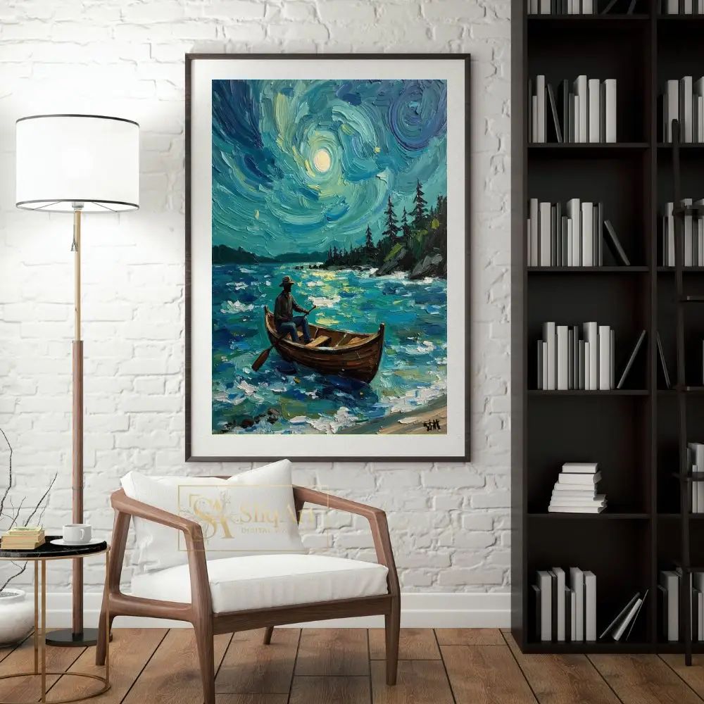NAU-starry-night-angler-impasto-fisherman-lake-serenity-digital-art-prin-425-04 NAU starry night angler impasto fisherman lake serenity digital art prin 425