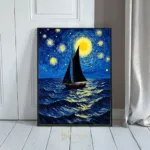 NAU starry night sailboat 269