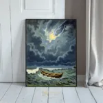 NAU stormy sea at night 277