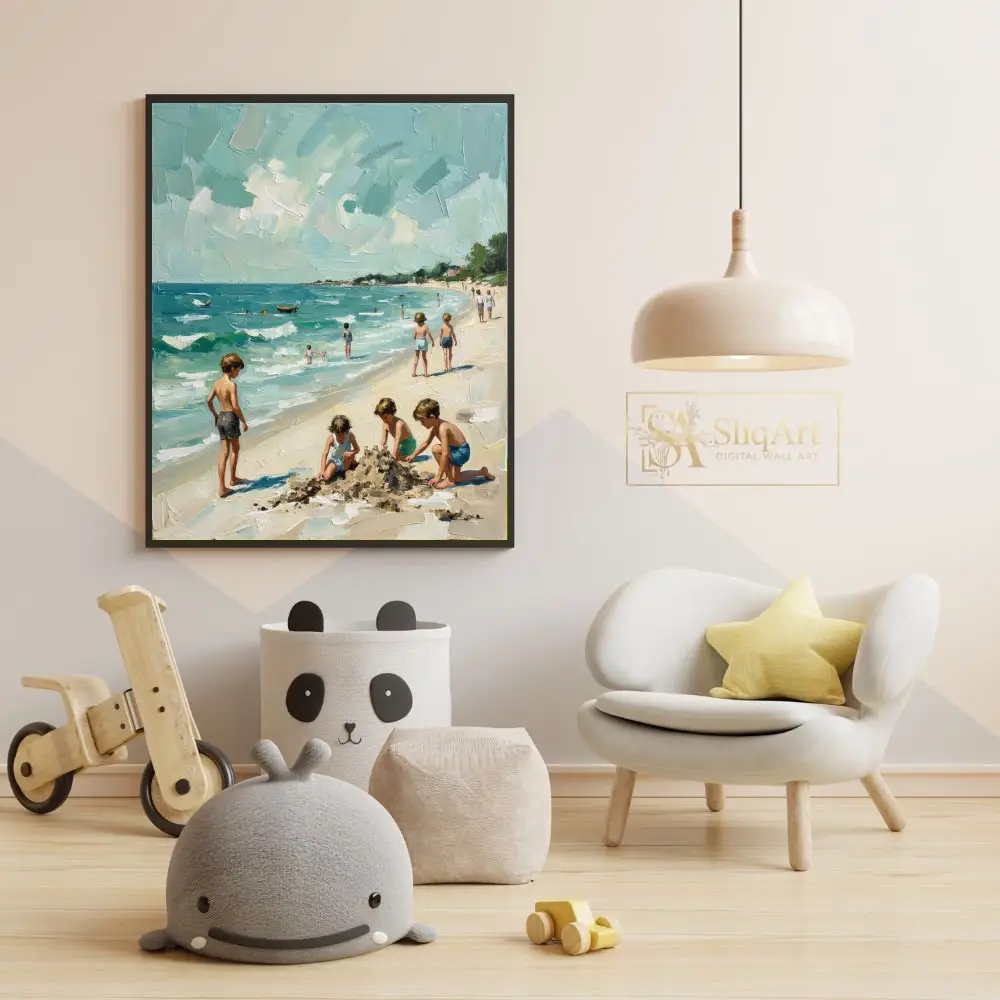 NAU-summer-memories-impasto-children-beach-art-429-05 NAU summer memories impasto children beach art 429