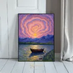 NAU sunset calm lake 286