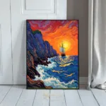 NAU sunset sailboat rocks 318