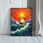 NAU sunset ship ocean 320