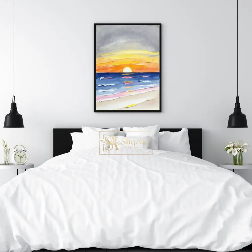 NAU-textured-horizon-impasto-abstract-beach-sunset-digital-art-print-435-02 NAU textured horizon impasto abstract beach sunset digital art print 435