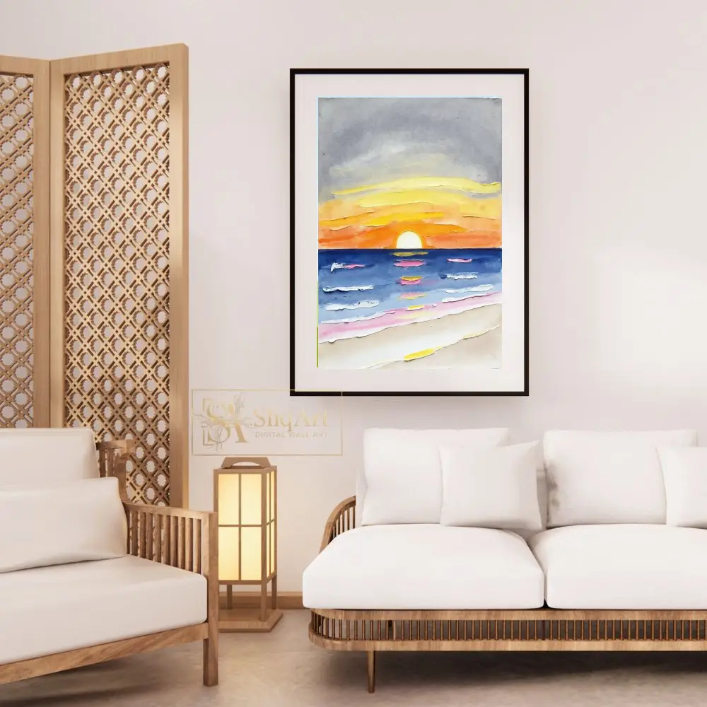 NAU-textured-horizon-impasto-abstract-beach-sunset-digital-art-print-435-03 NAU textured horizon impasto abstract beach sunset digital art print 435