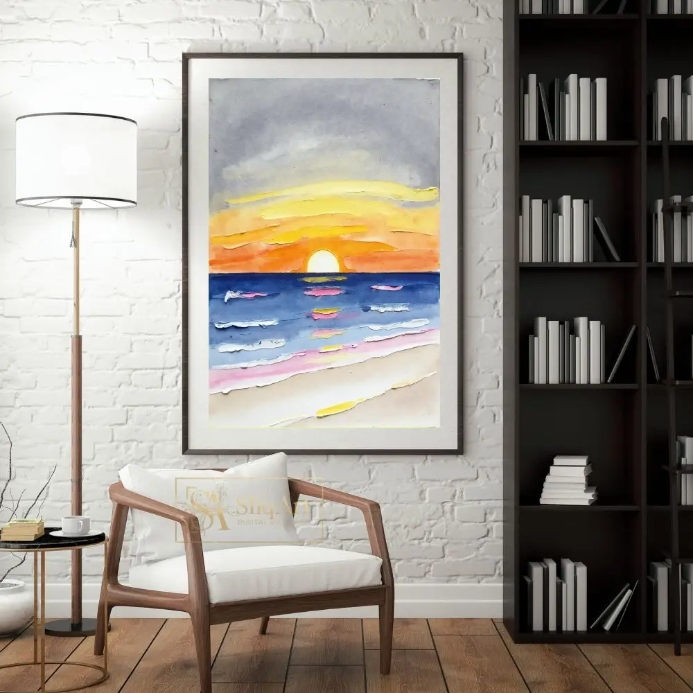NAU-textured-horizon-impasto-abstract-beach-sunset-digital-art-print-435-04 NAU textured horizon impasto abstract beach sunset digital art print 435