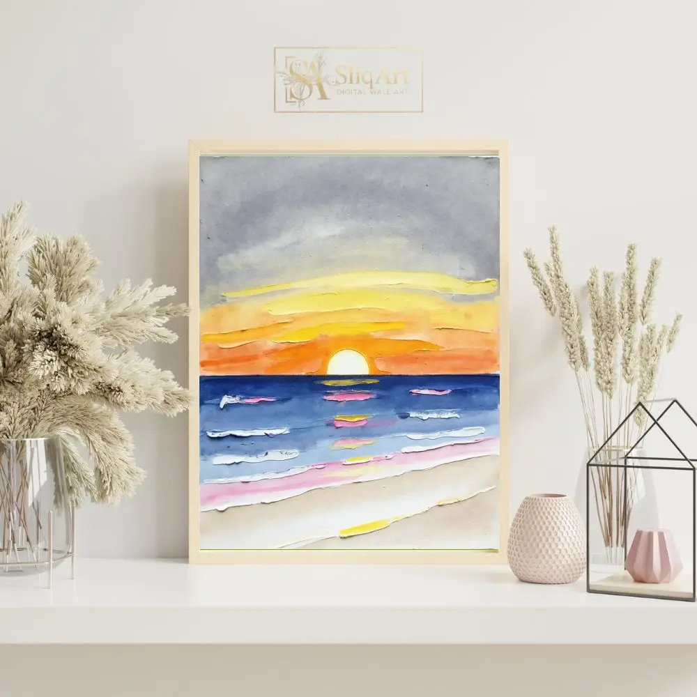 NAU-textured-horizon-impasto-abstract-beach-sunset-digital-art-print-435-07 NAU textured horizon impasto abstract beach sunset digital art print 435