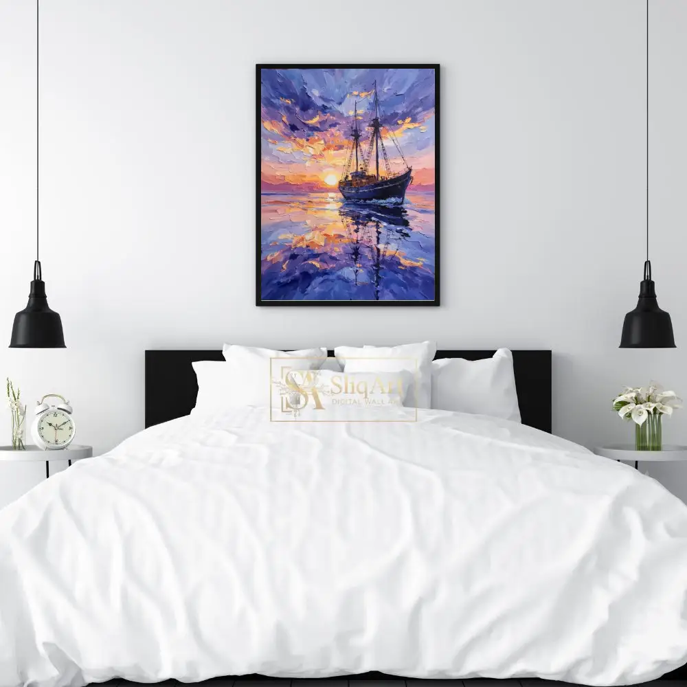 NAU-twilight-majesty-impasto-ship-reflections-art-441-02 NAU twilight majesty impasto ship reflections art 441