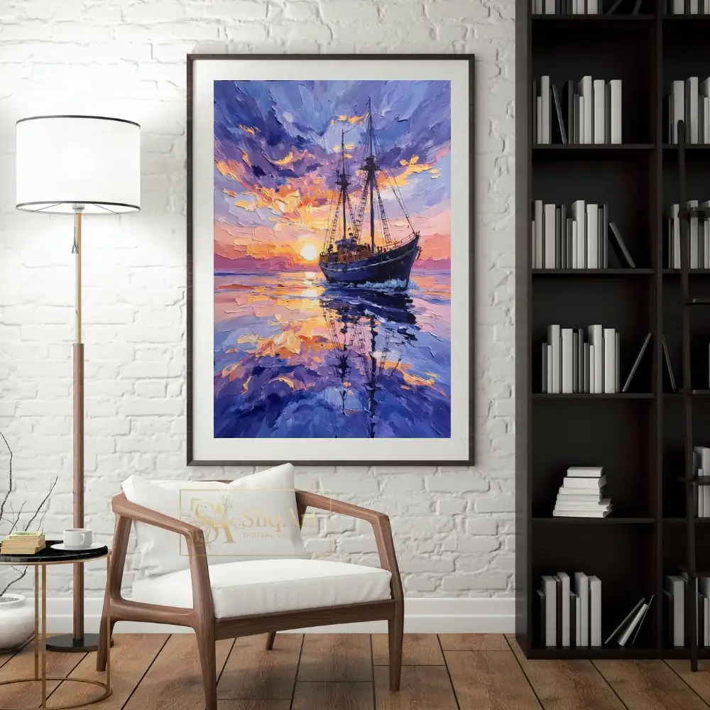 NAU-twilight-majesty-impasto-ship-reflections-art-441-04 NAU twilight majesty impasto ship reflections art 441