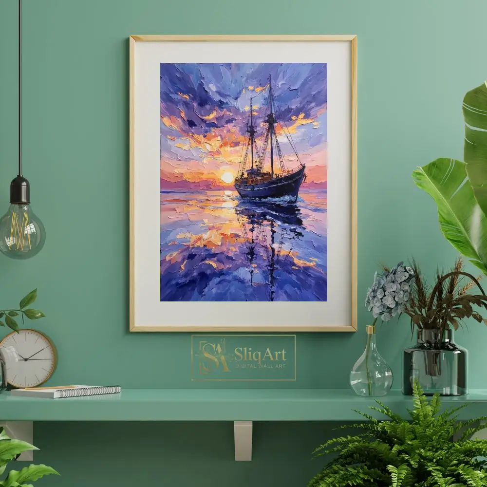 NAU-twilight-majesty-impasto-ship-reflections-art-441-06 NAU twilight majesty impasto ship reflections art 441