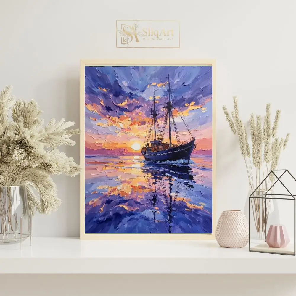 NAU-twilight-majesty-impasto-ship-reflections-art-441-07 NAU twilight majesty impasto ship reflections art 441