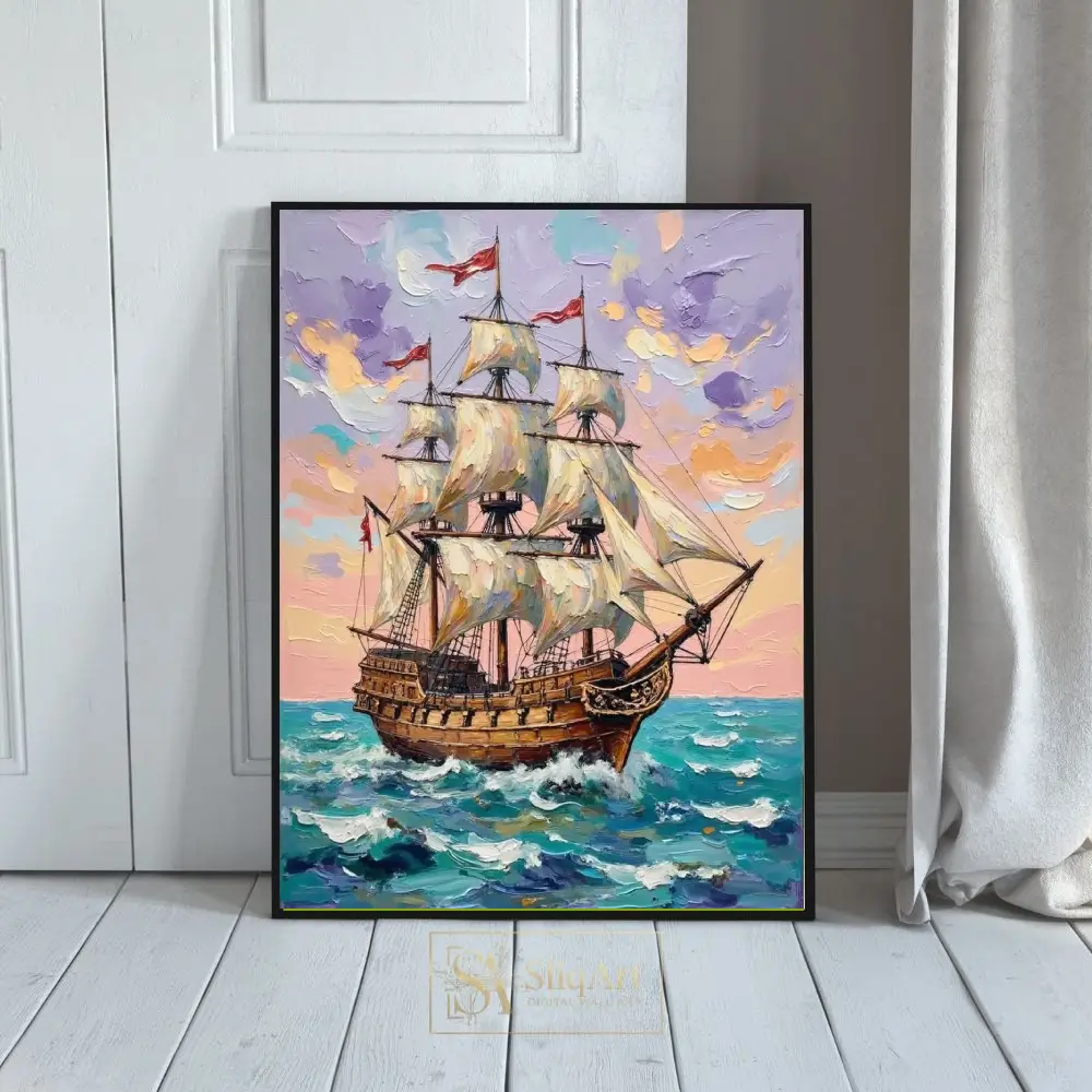 NAU-windward-majesty-impasto-galleon-ocean-art-448-01 NAU windward majesty impasto galleon ocean art 448