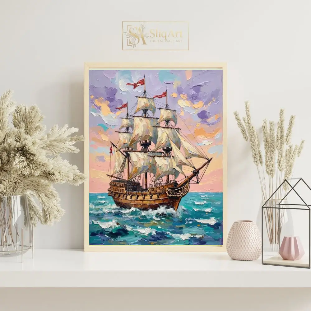 NAU-windward-majesty-impasto-galleon-ocean-art-448-07 NAU windward majesty impasto galleon ocean art 448