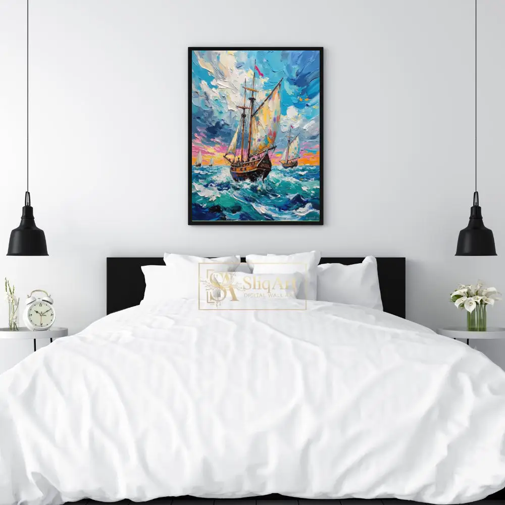 NAU-windward-odyssey-impasto-tall-ships-digital-art-print-449-02 NAU windward odyssey impasto tall ships digital art print 449