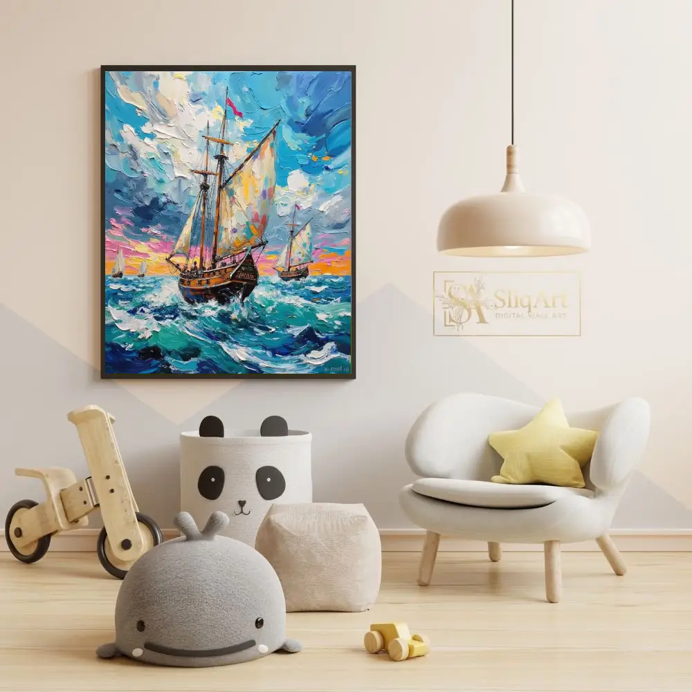 NAU-windward-odyssey-impasto-tall-ships-digital-art-print-449-05 NAU windward odyssey impasto tall ships digital art print 449