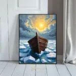 NAU wooden in iceberg ocean 346