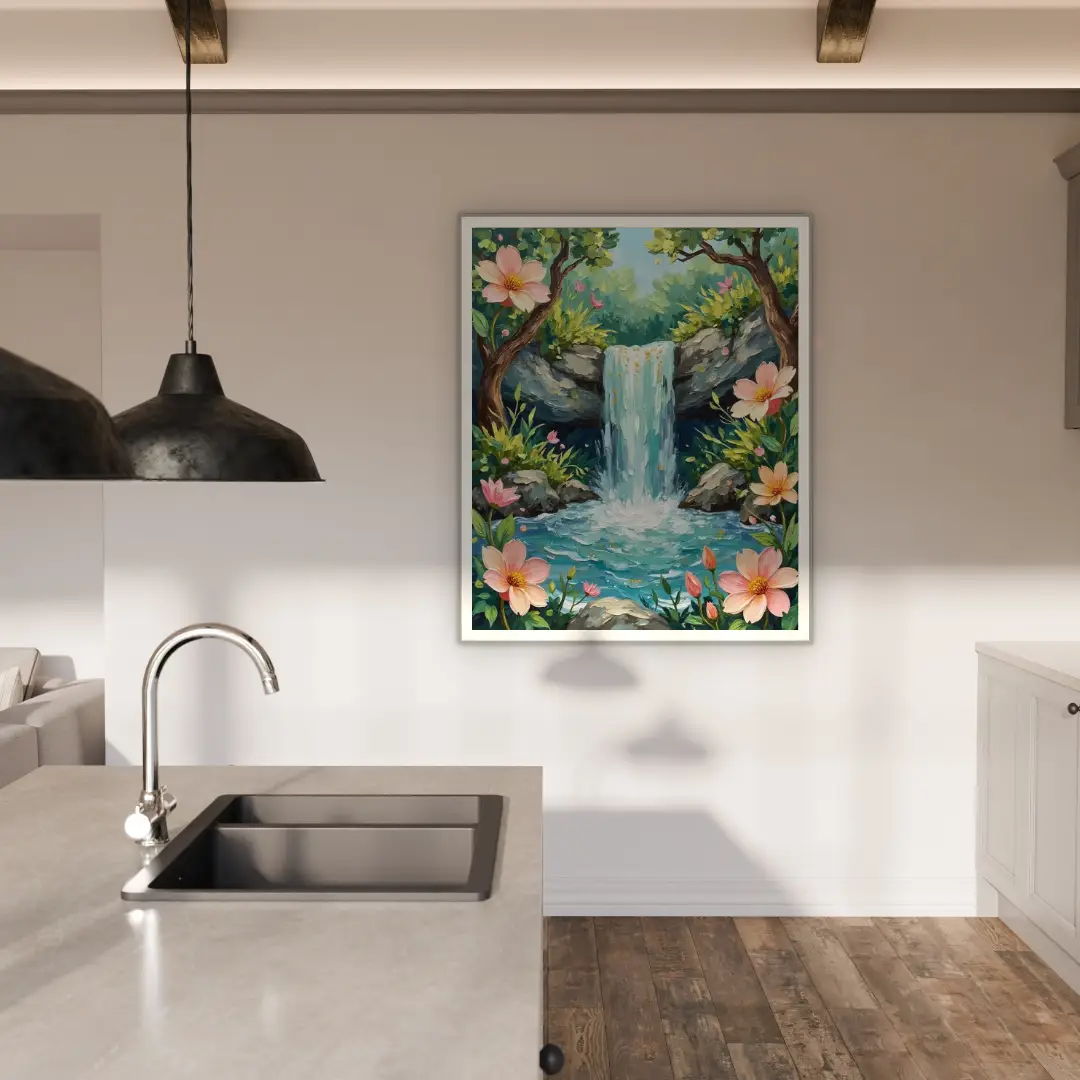 Tropical Waterfall Artwork