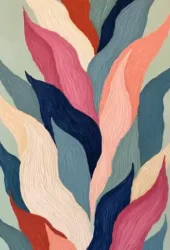 Abstract vivid flame art